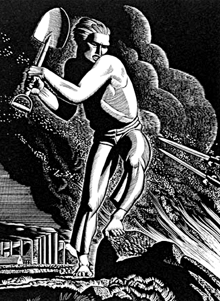 Workers of the World Unite - Rockwell Kent. Wood engraving. 1937. Workers of the World Unite - Rockwell Kent. Wood engraving. 1937.