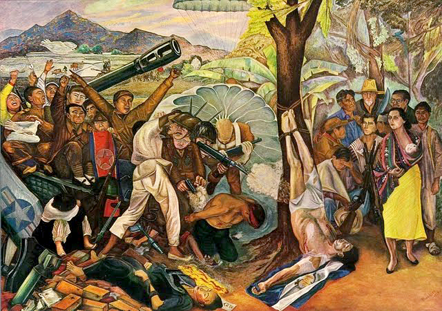 Venceremos (We Will Win) - Rina Lazo. Oil on canvas 1954. 