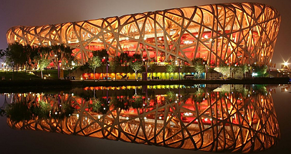 China’s National Stadium, the “Bird Nest Stadium.” Photo: Gilgamesh, Creative Commons.